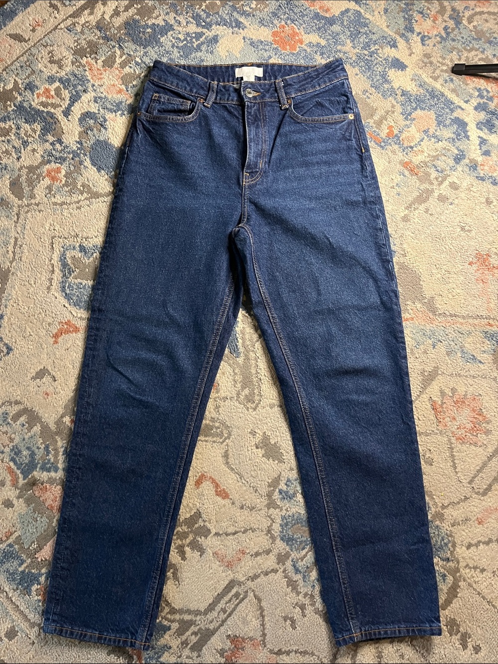 H&M Women’s Mom Jeans  in Dark Blue Denim